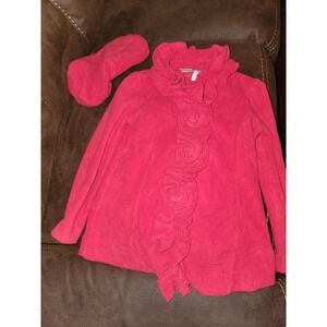 Jillian's closet red coat and hat holiday Christmas size 4t
